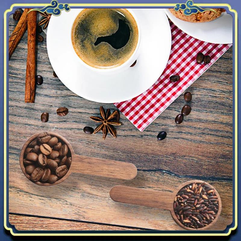 Coffee Tea And Sugar Set - Latest 2PCS Home Wooden Measuring Spoon