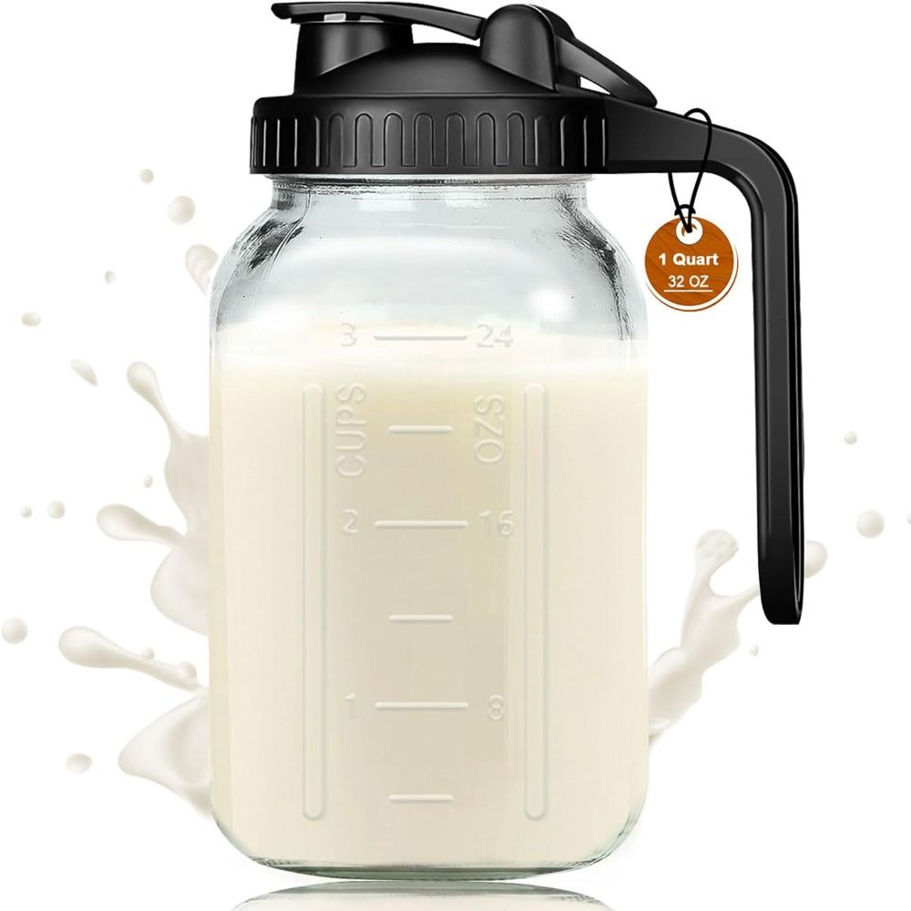 Cold Brew Jar - 32oz Glass Cup Large Capacity Car
