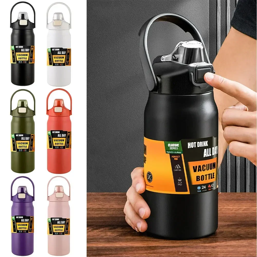 Cold Brew Jar - Portable Thermos with Straw Cold and