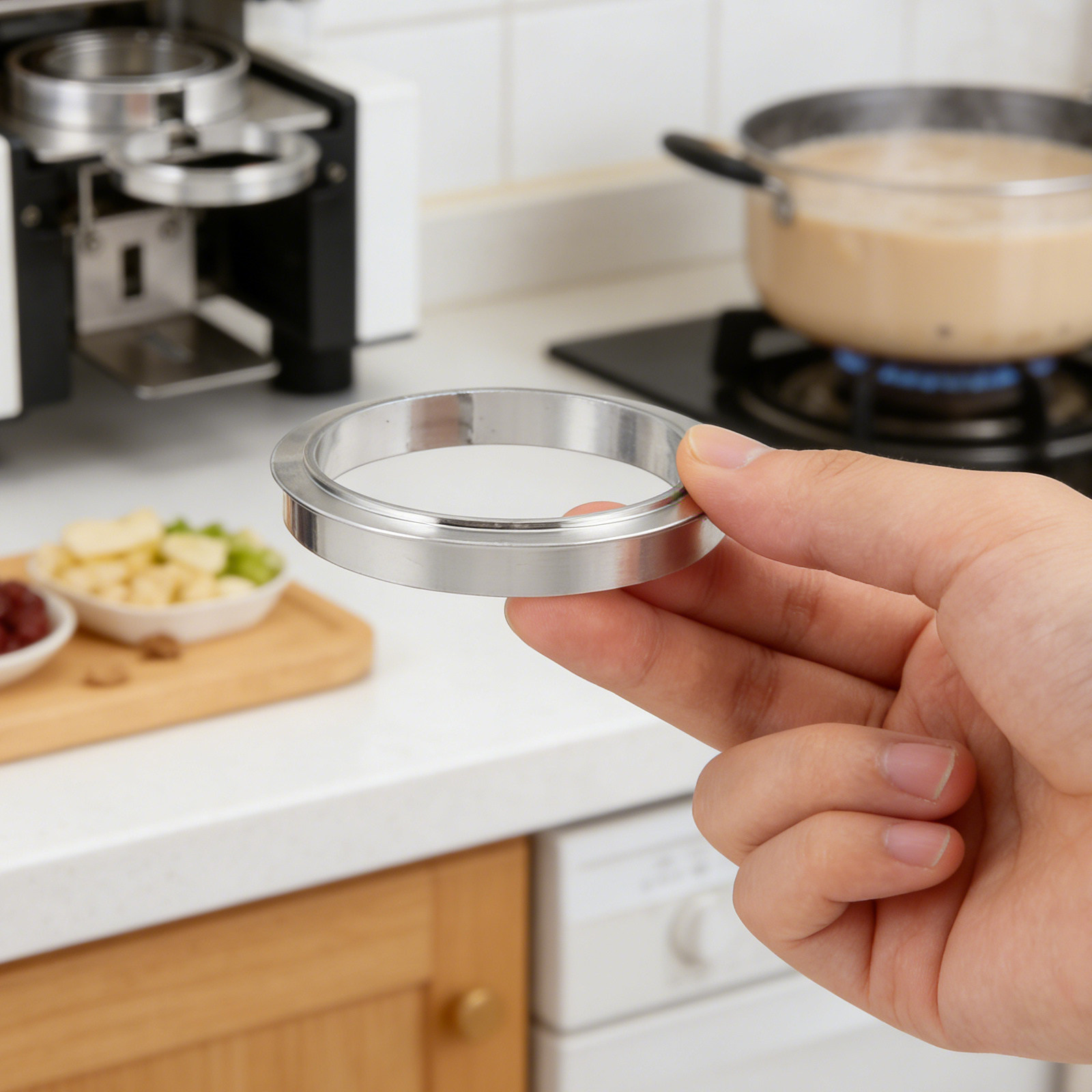 Mug Tea Coffee - Manual Milk Tea Sealer Ring Aluminum