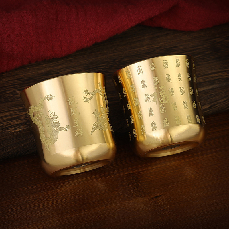 **Brass Tea Cups Tea Mug Homew - Coffee And Tea Bar ulasan dan harga