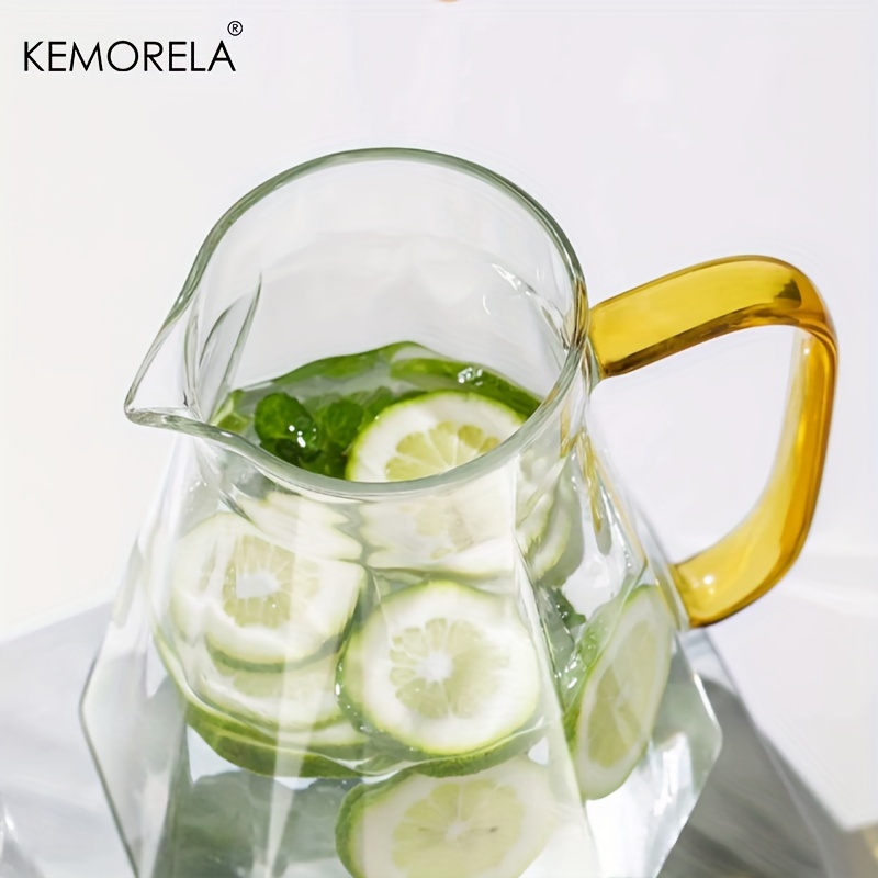 1PCS Diamond Texture Glass Tea - Cold Brew Jar ulasan dan harga