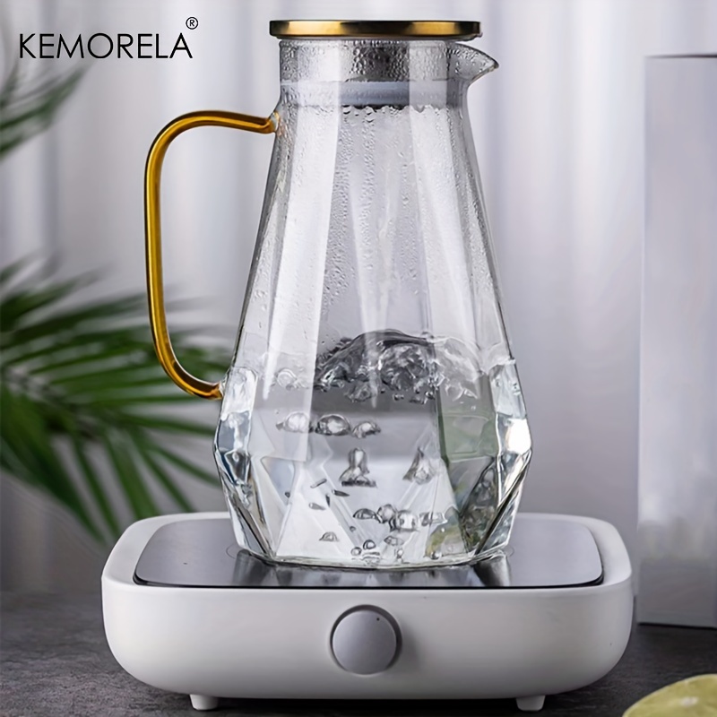 1PCS Diamond Texture Glass Tea - Cold Brew Jar ulasan dan harga