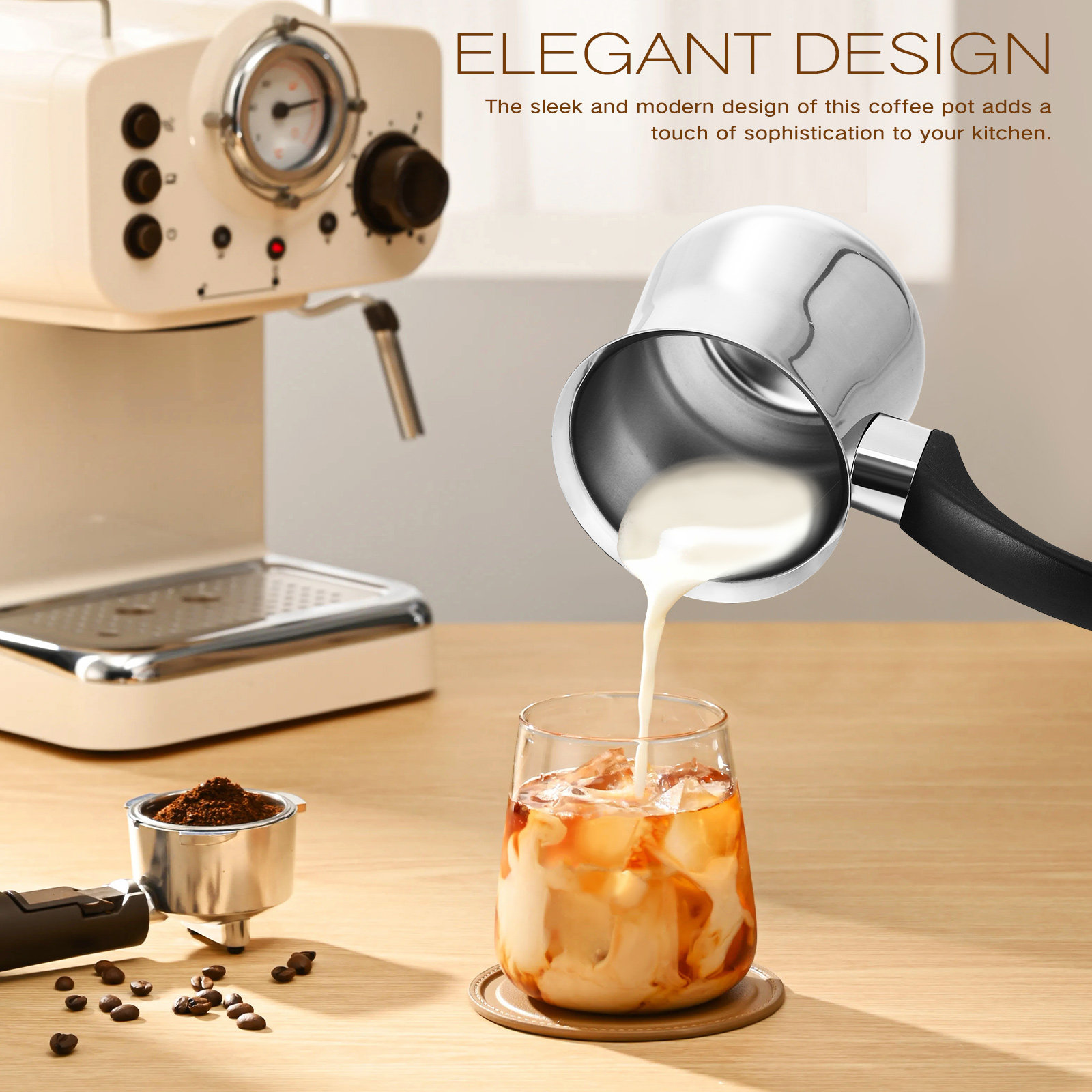 360Ml Stainless Steel Turkish  - Coffee Tea Pots ulasan dan harga