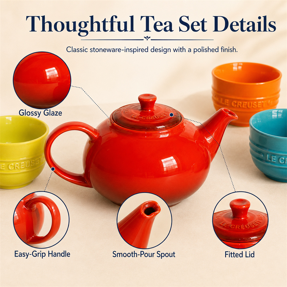 5 Set Le Creuset Chip-Resistan - Mug Tea Coffee ulasan dan harga