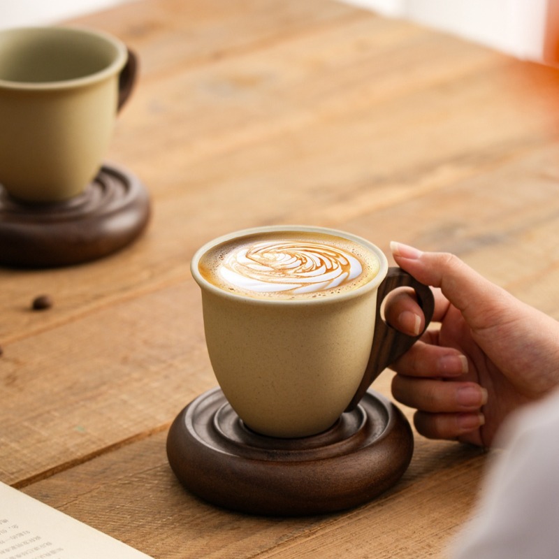 Creative Brown Ceramic and Woo - Coffee Tea Gardens ulasan dan harga