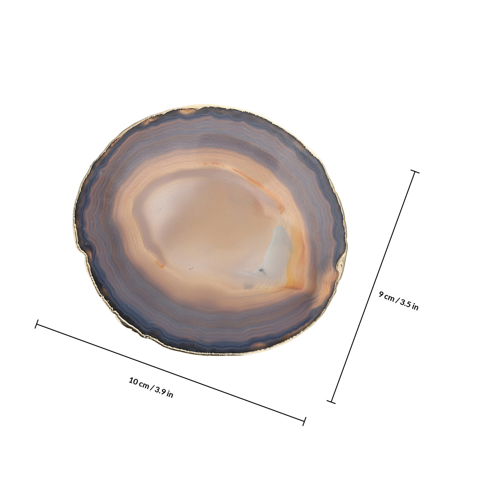 Agate Coaster Natural Stone He - Coffee And Tea Bar ulasan dan harga