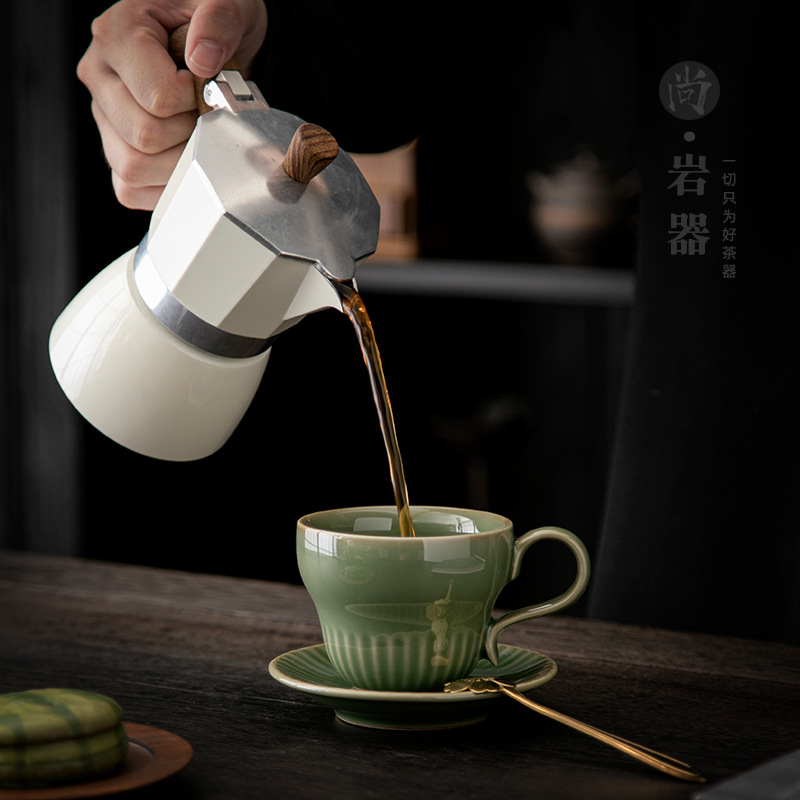 HYS retro celadon green vertic - Coffee Tea Green ulasan dan harga