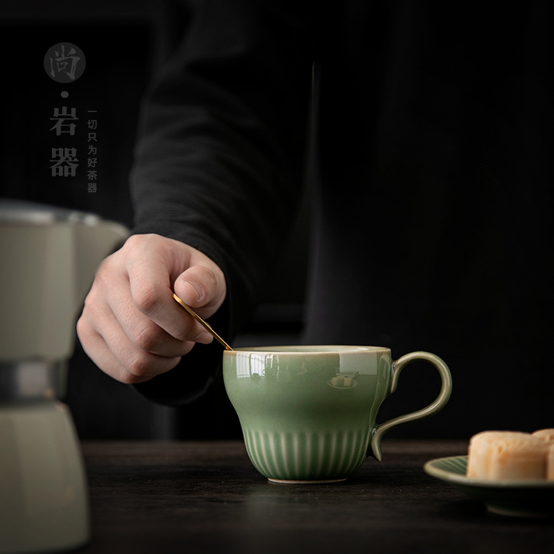 HYS retro celadon green vertic - Coffee Tea Green ulasan dan harga