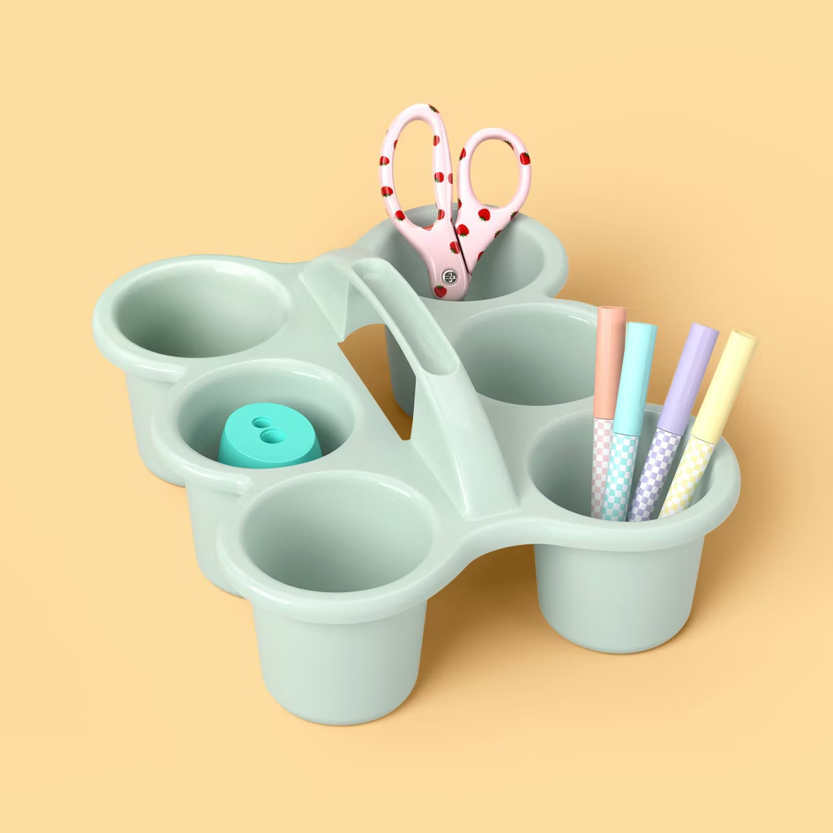 6 Cup Drink Caddy Sage Green R - Coffee Tea Green ulasan dan harga