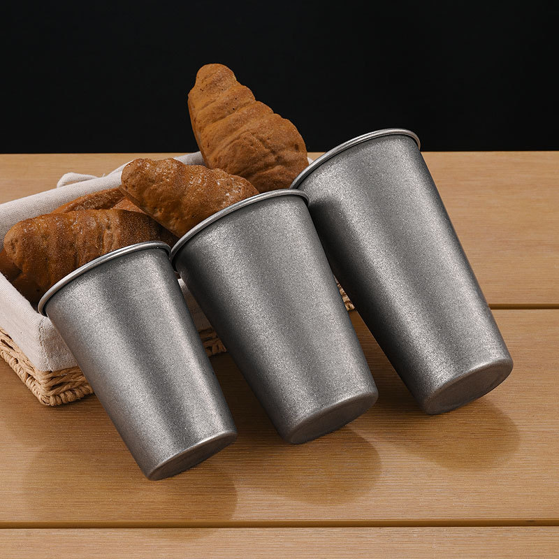Retro Silver Stainless Steel D - Mug Tea Coffee ulasan dan harga