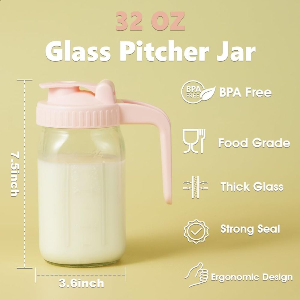 32oz Glass Cup Large Capacity  - Cold Brew Jar ulasan dan harga