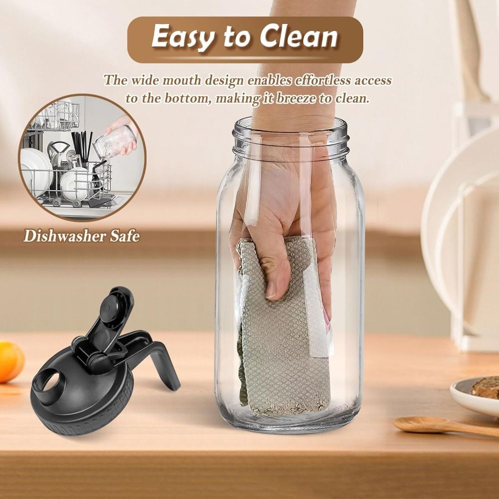 32oz Glass Cup Large Capacity  - Cold Brew Jar ulasan dan harga