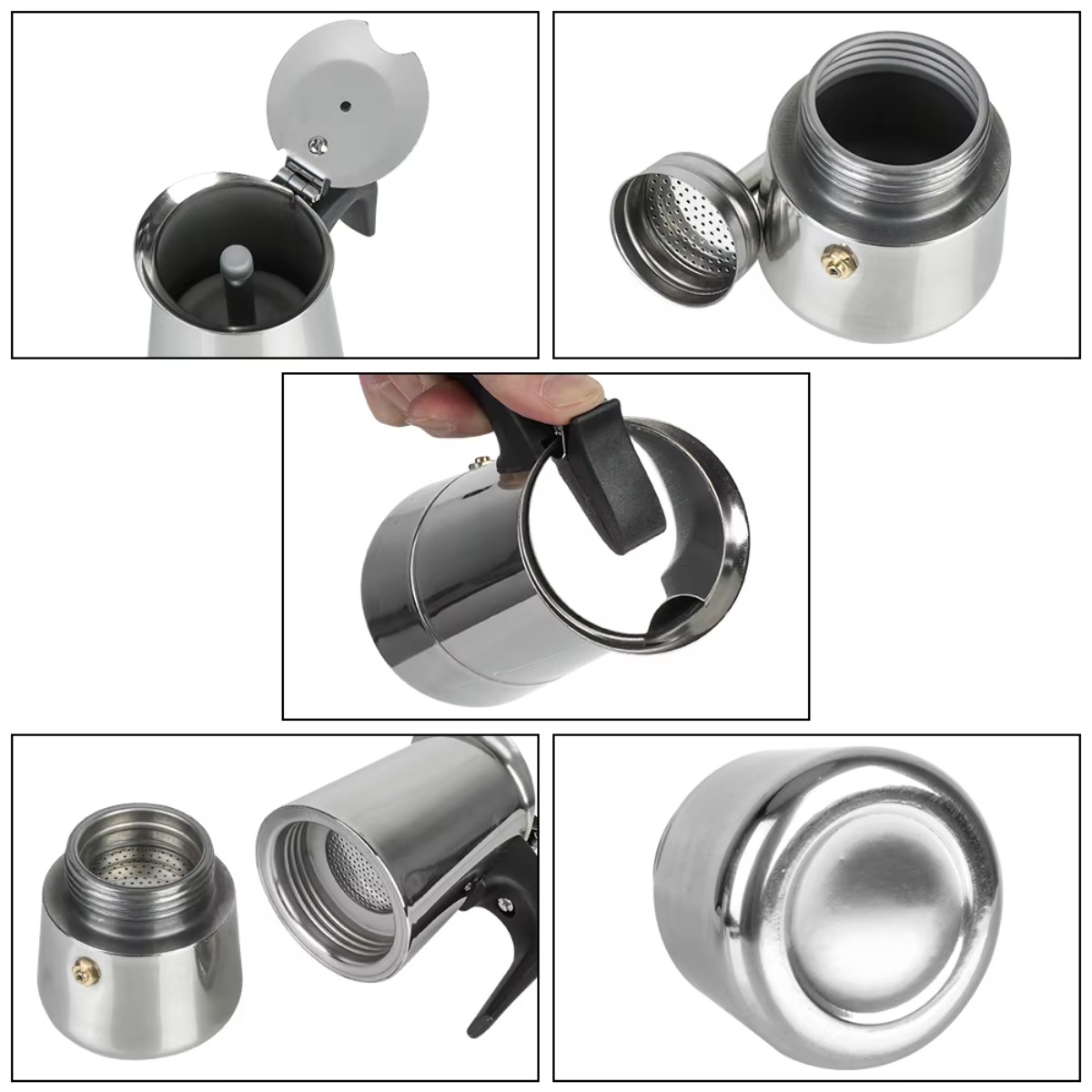 Portable Mocha Coffee Pot Stai - Coffee Tea Pots ulasan dan harga