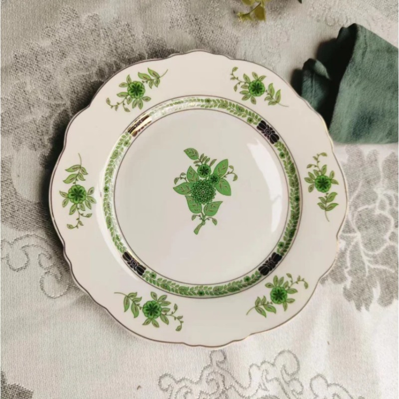 Vintage Green Floral Porcelain - Coffee Tea Green ulasan dan harga