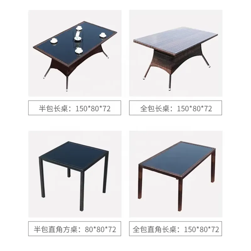 Outdoor Rattan Table and Chair - Coffee Tea Gardens ulasan dan harga