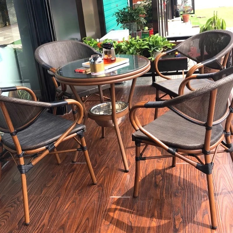 Outdoor garden rattan courtyar - Coffee Tea Gardens ulasan dan harga