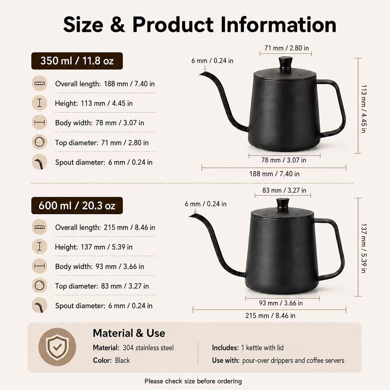 304 Stainless Steel Coffee Pot - Coffee Tea Pots ulasan dan harga