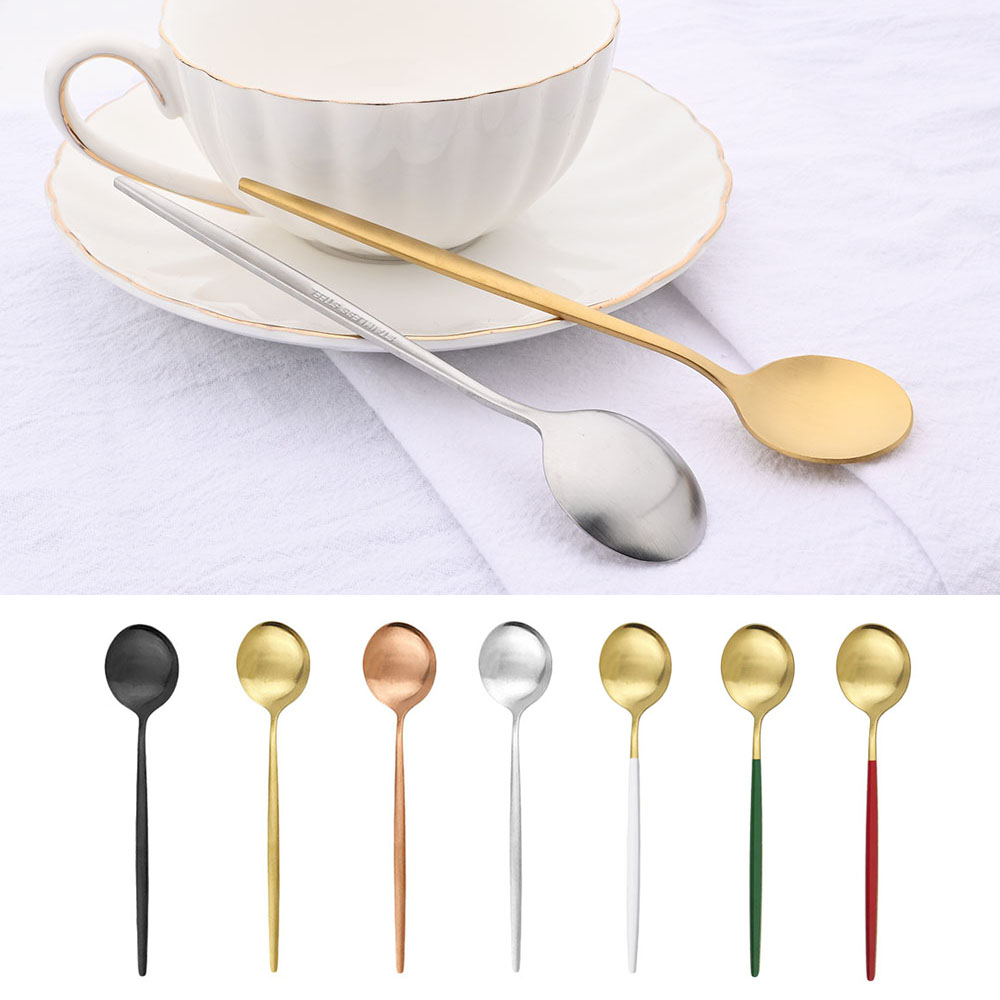 6Pcs Small Matte Spoon Tea Cof - Coffee Tea And Sugar Set ulasan dan harga