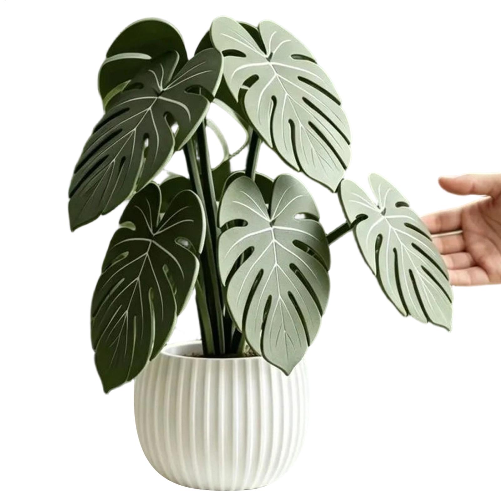 Artificial Leaf Coaster Fake G - Coffee Tea Green ulasan dan harga