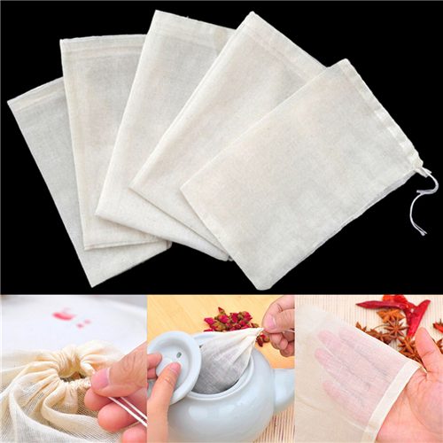 1pc/10Pcs Cotton Tea Bags Musl - Coffee Tea Gardens ulasan dan harga