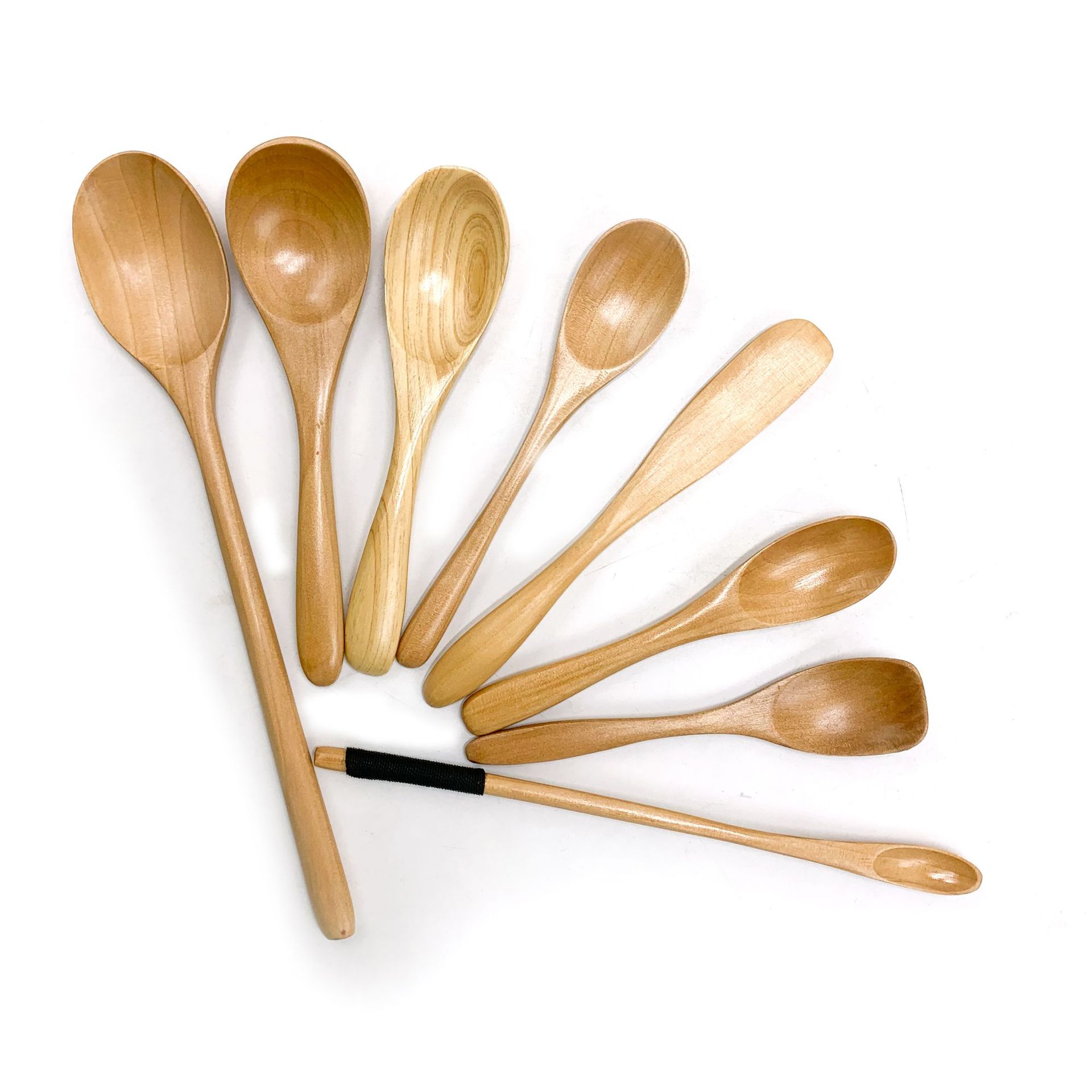 Wooden Teaspoons Long Wood Cof - Coffee Tea Japan ulasan dan harga