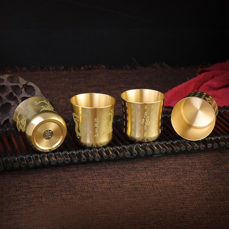 Tea Cups Tea Mug Brass Homewar - Coffee And Tea Bar ulasan dan harga