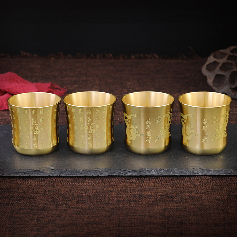 Tea Cups Tea Mug Brass Homewar - Coffee And Tea Bar ulasan dan harga