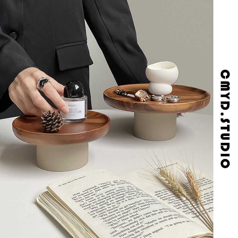 Nordic Wood Storage Tray Coffe - Coffee Tea Japan ulasan dan harga