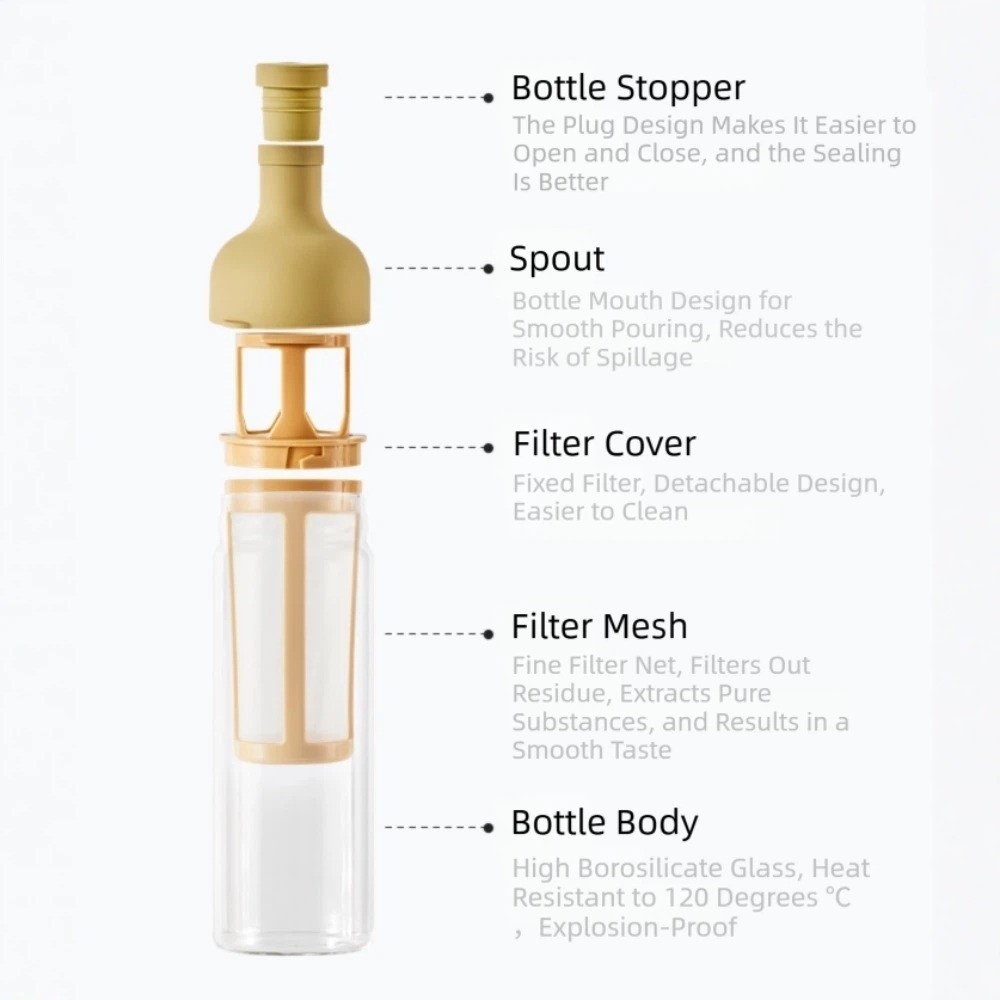 Portable Large Capacity Cold B - Cold Brew Bottle ulasan dan harga
