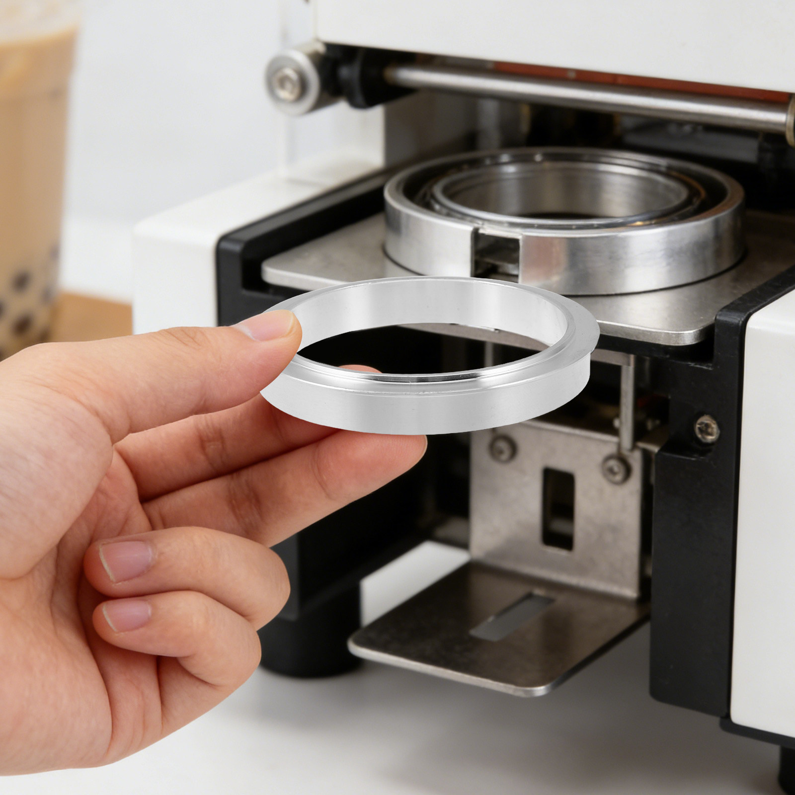 Manual Milk Tea Sealer Ring Al - Mug Tea Coffee ulasan dan harga